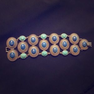 Lucky Brand Turquoise and Blue Clasp Bracelet